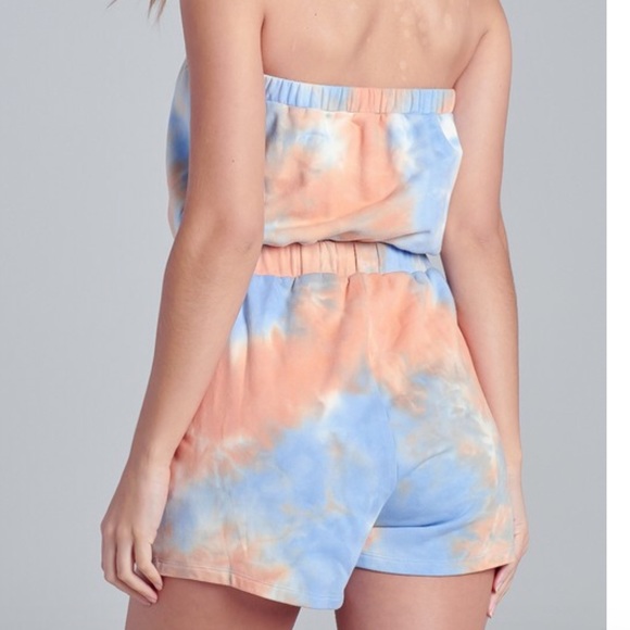 Camille~Tie Dye Tube Top Romper - Picture 5 of 6